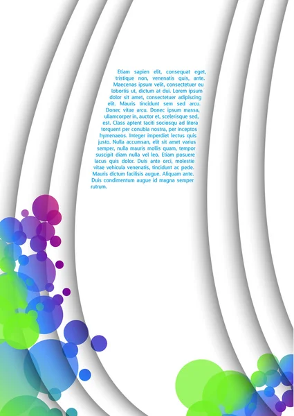Abstracte verticale achtergrond met kleurrijke cirkels — Stockvector