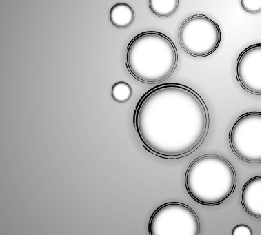 grunge sınır daireler ile arka plan