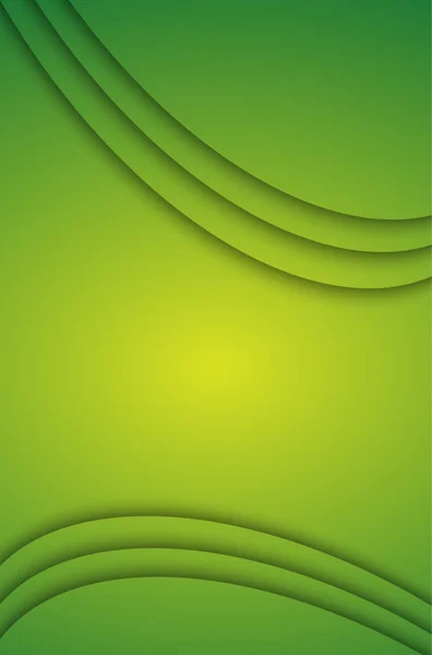 Abstract green vertical background with shadows and lines — Stock Vector