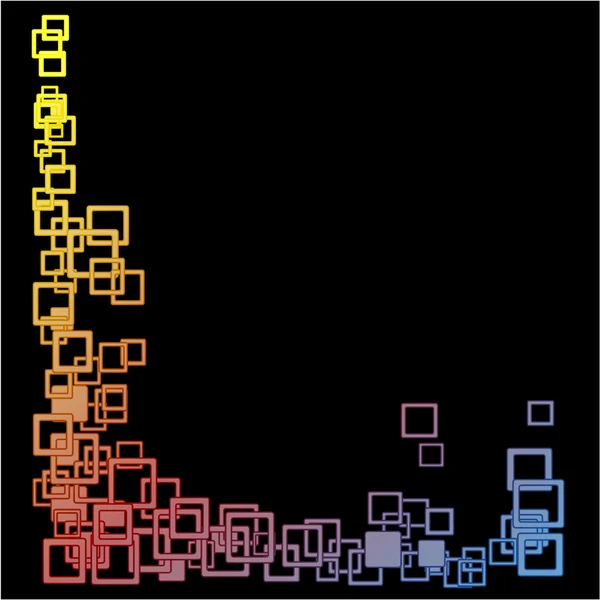 Fondo oscuro abstracto con rectángulos — Archivo Imágenes Vectoriales