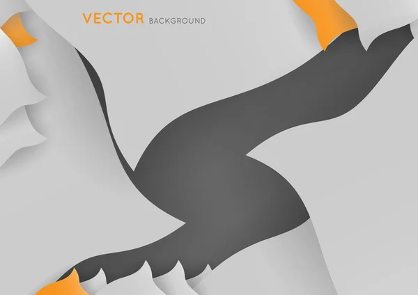 Abstrakte Vektorhintergrundgestaltung mit Dreiecken und Schatten — Stockvektor