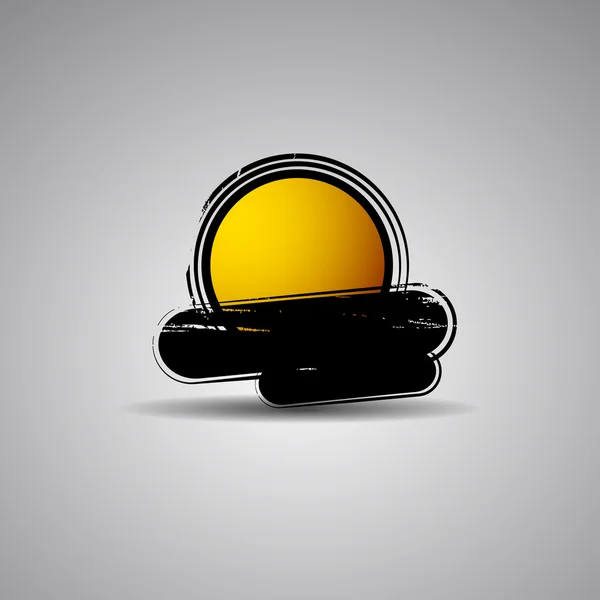 Abstrait fond présentation cercle orange avec bannières — Image vectorielle