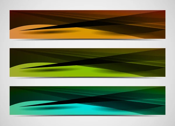 Vector abstracto banners de web — Stock vektor