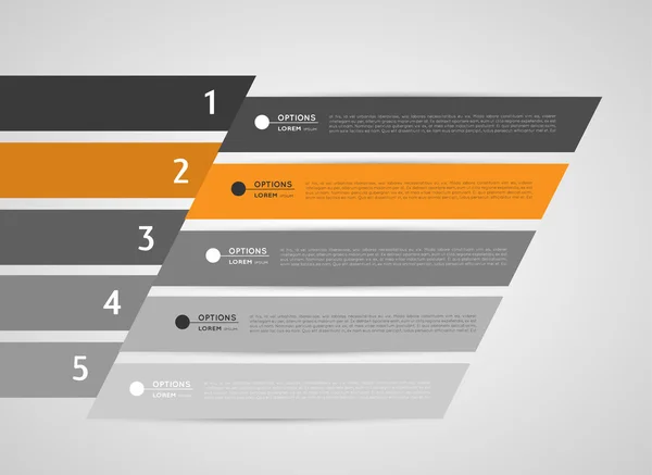 Banderas infográficas, elementos de diseño — Archivo Imágenes Vectoriales