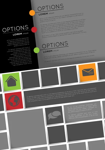 Plantilla de infografía, diseño del folleto — Archivo Imágenes Vectoriales