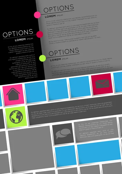 Plantilla de infografía, diseño del folleto — Archivo Imágenes Vectoriales