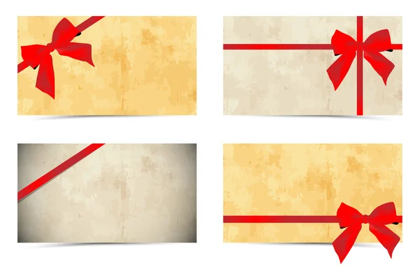 Carte regalo — Vettoriale Stock