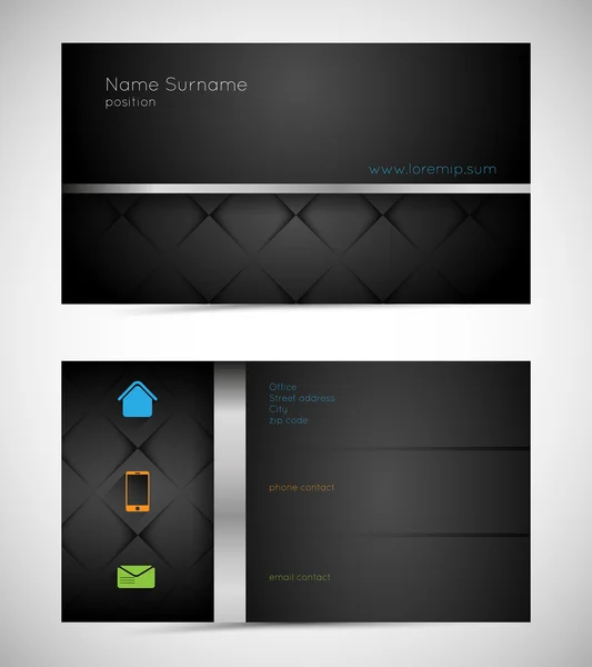近代的な名刺 — ストックベクタ