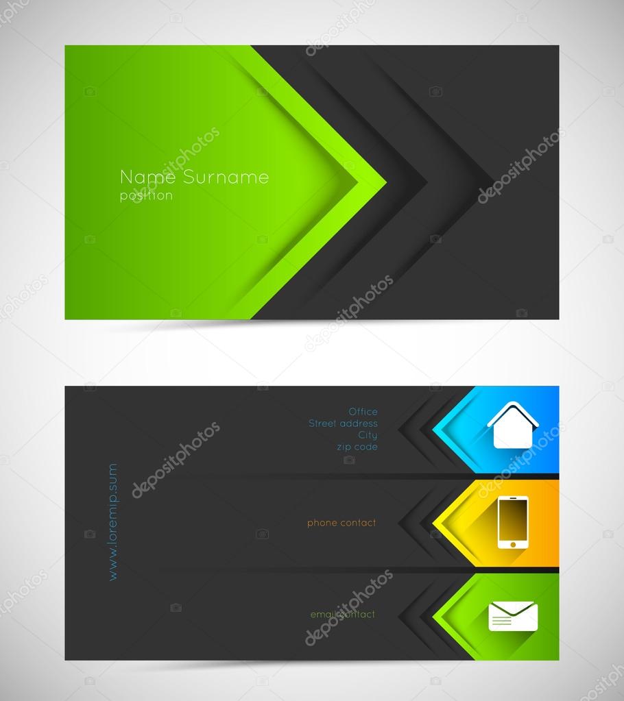 modern business card