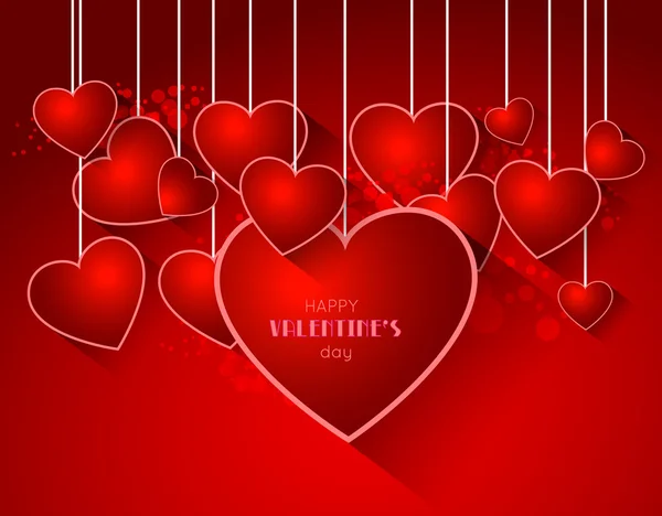 Walentynki streszczenie tło z serca — Wektor stockowy