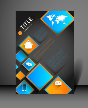 Modern poster tasarım şablonu