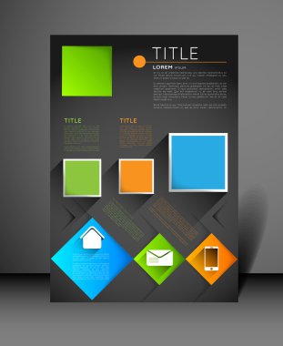 Modern poster tasarım şablonu