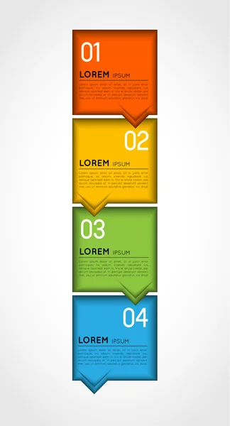 Vertical colorful infographic template banners — Stock Vector