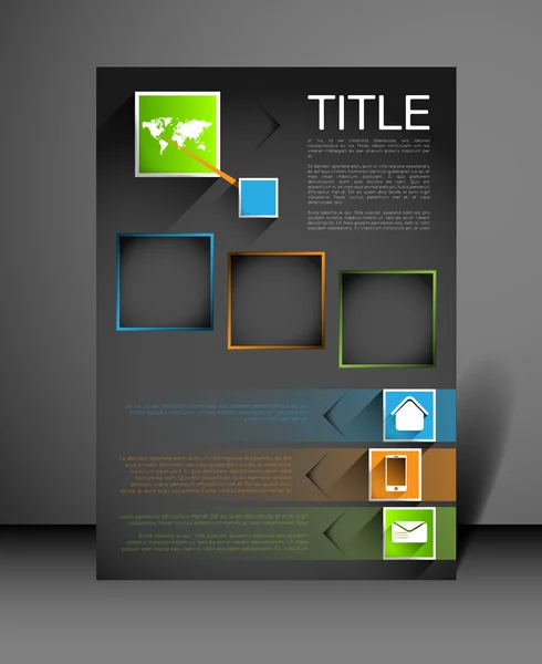 Modern poster design template — Stock Vector