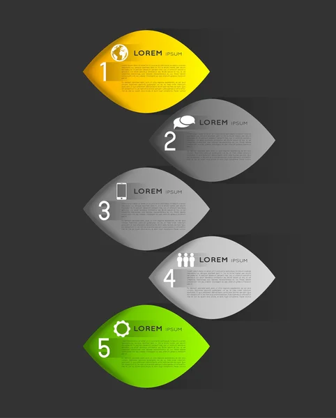 Bannere de plasă infografică — Vector de stoc