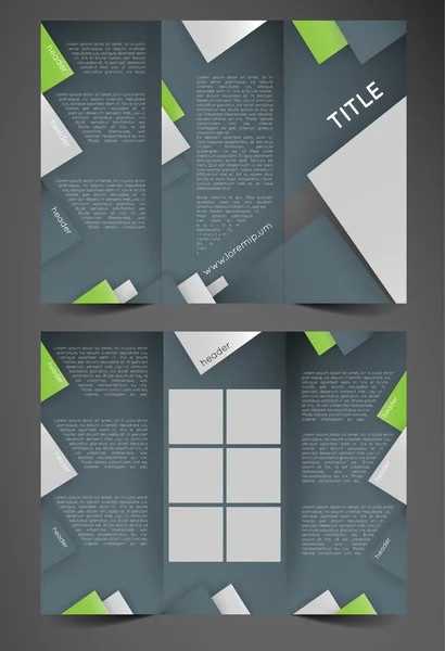 Šablona Trifold Brochure — Stockový vektor