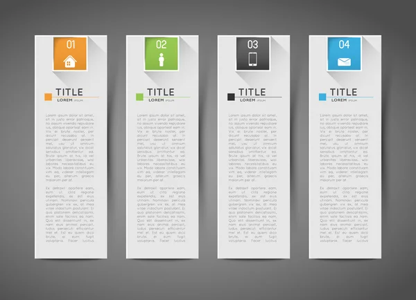 インフォ グラフィック テンプレートのバナー — ストックベクタ