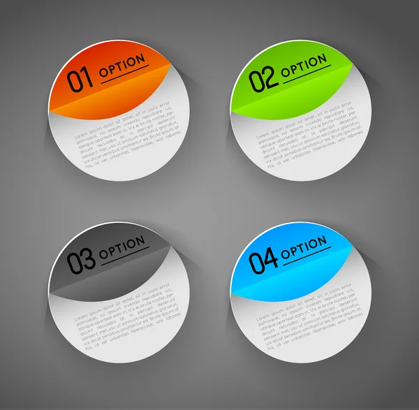 Abstracte badges, cirkels — Stockvector