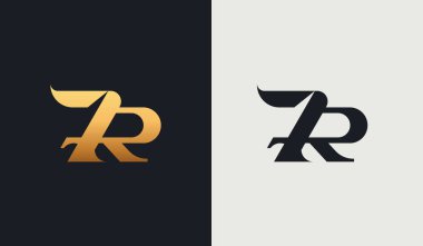 İlk RT R R T Monogram Logo Şablonu. Başlangıç tabanlı Harf Simgesi logosu