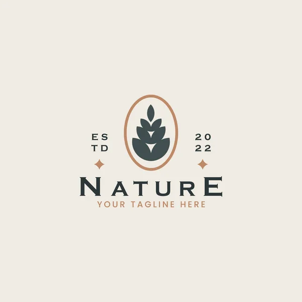 Modelo Logotipo Folha Natureza Símbolo Premium Criativo Universal Logótipo Ícone —  Vetores de Stock