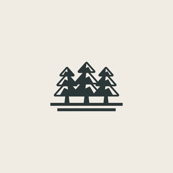 Бутик Бутик Pine Tree Linear Design Vector Stock Абстрактные Геометрические — стоковый вектор