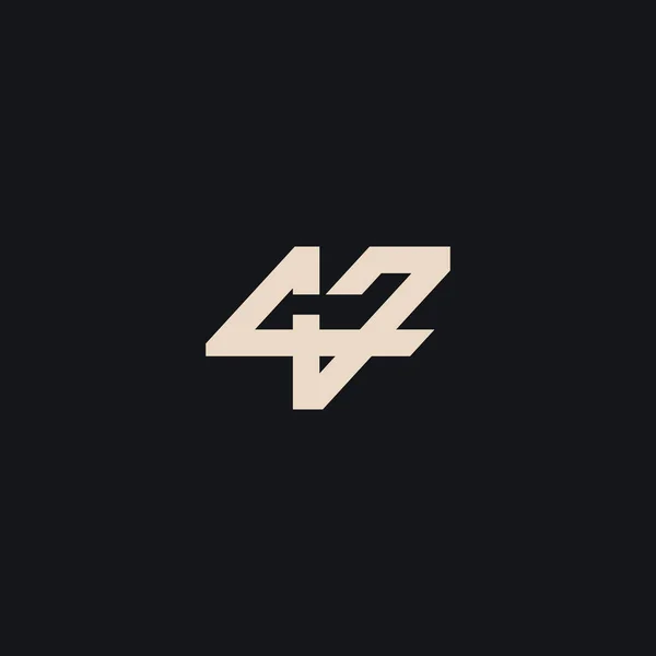 Monogram Logo Template Elegant Luxury Vector Design — Stock Vector