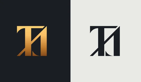 Initial Monogramlogotyp Mall Inledande Baserad Bokstav Ikon Logotyp — Stock vektor