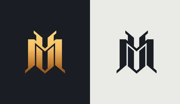 Начальный Шаблон Логотипа Monogram Логотип Начальной Буквы — стоковый вектор