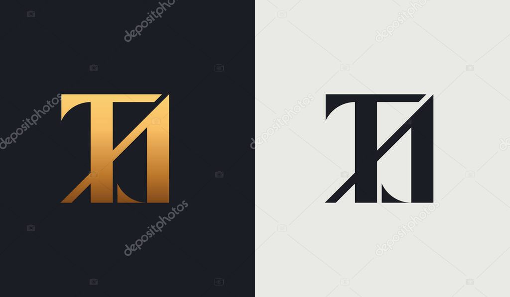 Initial TA AT T A Monogram Logo Template. Initial Based Letter Icon Logo