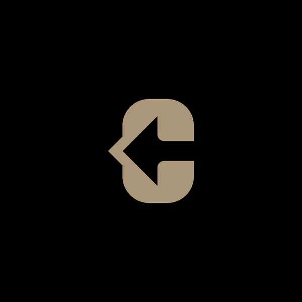 Abstraktes Monogramm Buchstabe Logo Icon Design Vorlage Minimalistische Kreative Anfängliche — Stockvektor