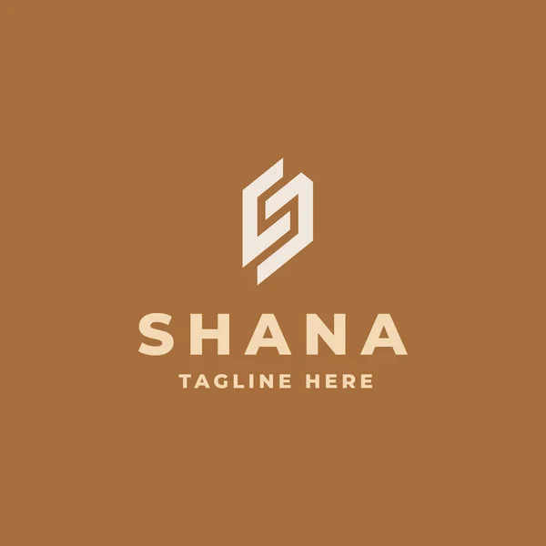 Creative Professional Trendy Monogram Logo Σχεδιασμός Αρχικό Λογότυπο Αλφαβήτου — Διανυσματικό Αρχείο