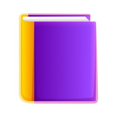 Kapalı, kalın bir kitabın güzel bir çizimi.