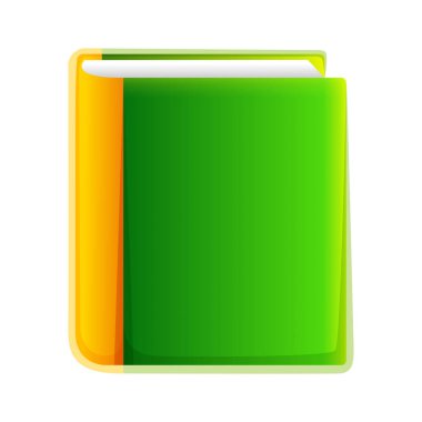 Kapalı, kalın bir kitabın güzel bir çizimi.