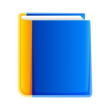 Kapalı, kalın bir kitabın güzel bir çizimi.