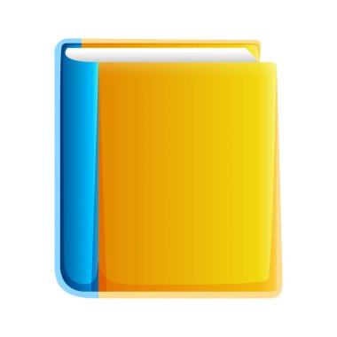 Kapalı, kalın bir kitabın güzel bir çizimi.