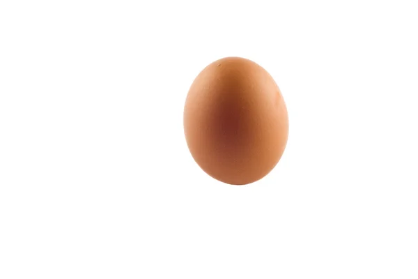 在白色背景上的棕色蛋 — 图库照片