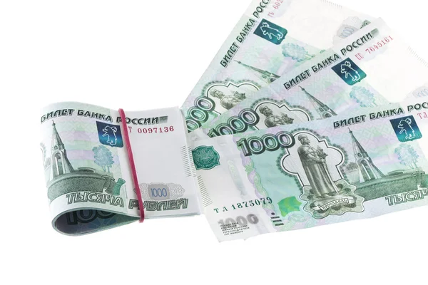 Russian 1000 roubles bank note — Stock Photo, Image