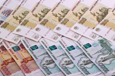 Rus banknotların arka planı