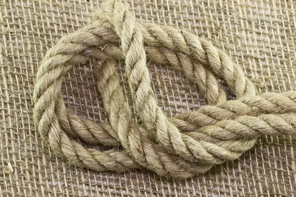 Rope And Knot On Background — Stock Photo, Image