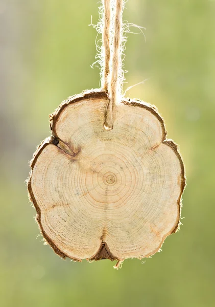 ロープの木製看板 — ストック写真