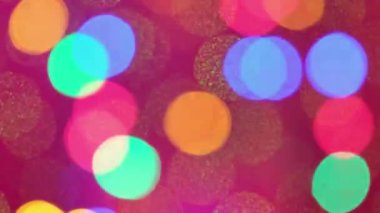 4 bin. Noel havası, odağını kaybetmiş çok renkli ışıklar. Noel Çelengi