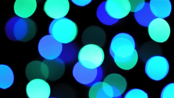 4k. Karácsonyi hangulat, kerek, színtelen fények. Karácsonyi koszorú — Stock videók