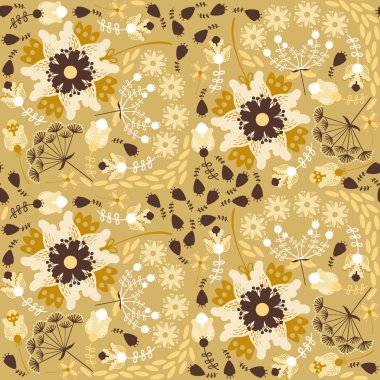 Çiçekli dekoratif çiçek arkaplanı