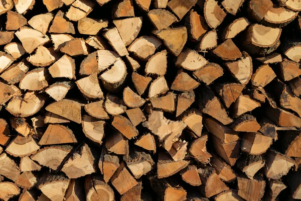 Huş odun - doğal yatay arka plan yığını