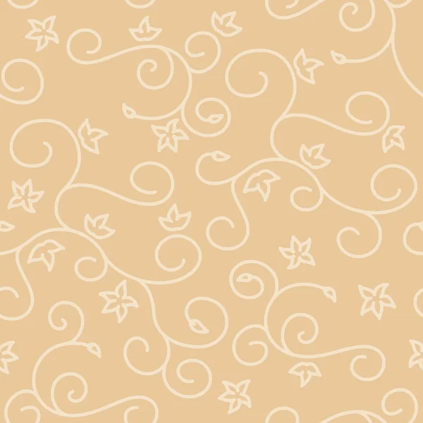 Fond beige clair sans couture avec texture tourbillonnante - vecteur — Image vectorielle