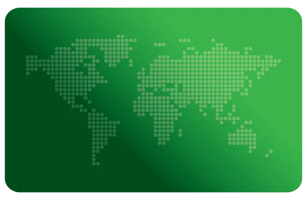 Абстрактная Светло Зеленая Карта Мира Зеленом Векторном Фоне Карта Градиентом — стоковый вектор