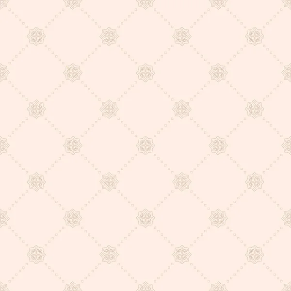 Light Beige Vector Background Geometric Seamless Pattern — Stock Vector