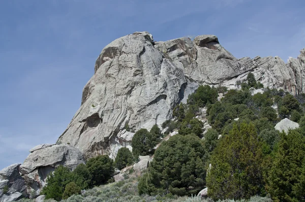 Castle Rock Above the Trees — Stock Photo, Image