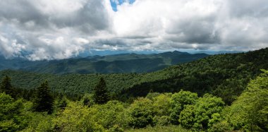 Appalachian Dağ Manzarası Blue Ridge Parkway boyunca