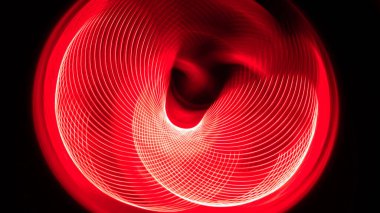 Özet: Siyah Arkaplanda İlginç Renk Girdapları